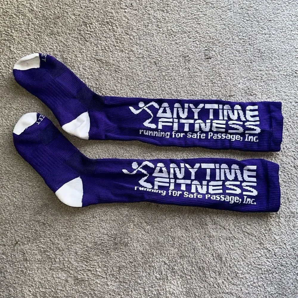 Anytime Fitness Unisex Athletic Running Socks!